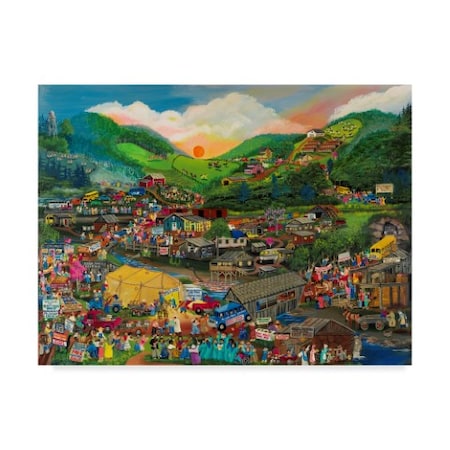 Carol Salas 'Shantytown Revival' Canvas Art,24x32